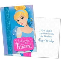 Роденденска картичка на Дизни Пепелашка и принцезата од страна на Халмарк