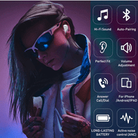Урбаните Улични Пупки Живеат Вистински Bluetooth Безжични Слушалки за тестирање Со Бело Микрофон