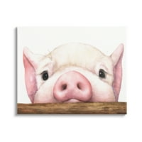 СТУПЕЛ ИНДУСТРИИ Слатка розова свиња, потпирајќи се на фармата, илустрација на животни, како илустрација на животни, завиткана