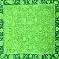 Ахгли Компанија Внатрешен Правоаголник Ориентални Зелени Килими Од Традиционална Област, 2 '4'
