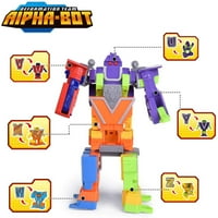 Азбучен робот Акција фигура игра играчки за деца ABC Учење