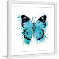 Мармонт Хил Пеперутка црна сина боја од Аманда Гринвуд Рамка за печатење во сликарство