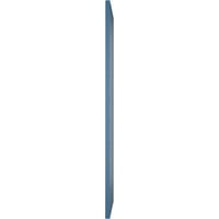 Ekena Millwork 12 W 66 H TRUE FIT PVC Diagonal Slat модерен стил фиксирани монтирани ролетни, Sojourn Blue