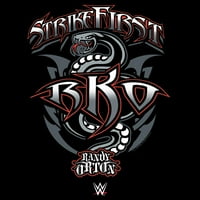 Момче WWE Ренди Ортон Strikefirst Рко Графички Маичка Црна Мали