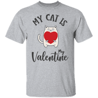 Графичка Америка Денот на вineубените, мојата мачка е мојата в Valentубена смешна машка маица за мажи
