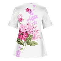 Блузи За Жени Обични Рекреативни Ракави Цветни Кошули Л