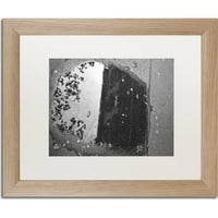 Трговска марка ликовна уметност рефлексија на градење на копчиња платно уметност од Јеил Гурни, бел мат, рамка за бреза