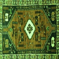 Ахгли Компанија Внатрешен Правоаголник Персиски Зелени Килими Од Традиционална Област, 8' 12'