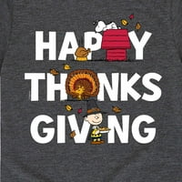 Кикирики-Среќен Денот На Благодарноста - Дете И Млади Краток Ракав Графички Маица