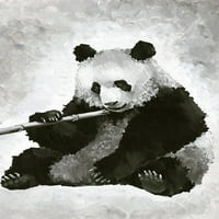 Меланхолија Панда сликарство печати на завиткано платно