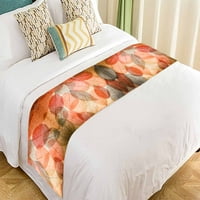 Апстрактна есенска позадина убави лисја текстура кревети тркач спална соба постелнини декор за постелнина