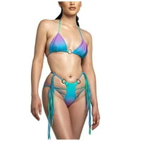 јуелијанкси женски градиент бикини комплет пливање два модни костими за капење костим за капење плажа