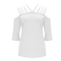 Преголеми графички маички за жени трендовски модни лежечки прашка кратки ракави врвови обични блузи маица бела с