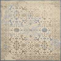 Обединети ткајачи Рострум барокен потресен таупе ткаен полиестер Олефин област килим или тркач